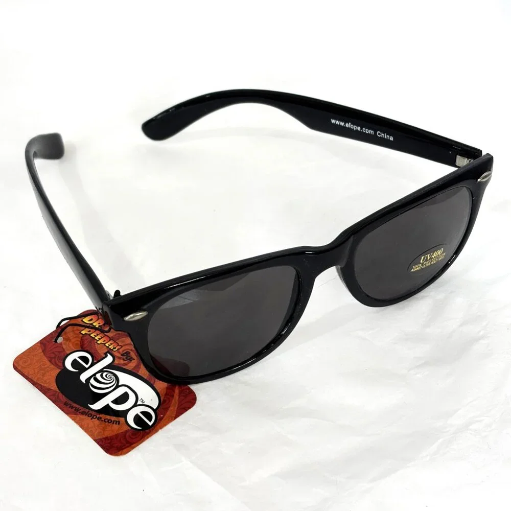 ELOPE Men In Black or Blues Brothers Black Rim Sunglasses  NWT NOS